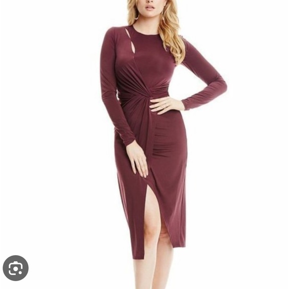 Guess by Marciano Dresses & Skirts - Guess by Marciano Britannia burgundy dress